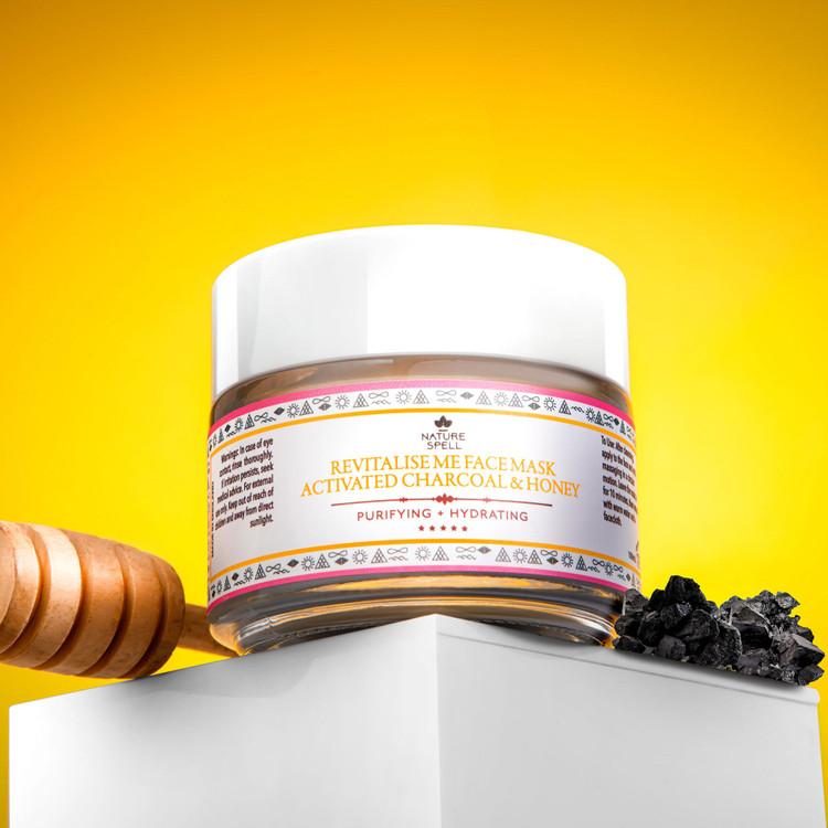 ماسک صورت زغال فعال با عسل نیچر اسپل