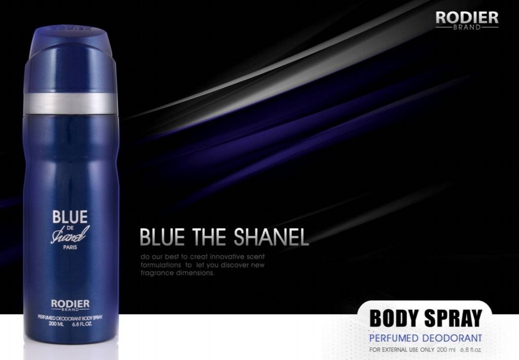 اسپری مردانه رودیر مدل بلو دی شنل