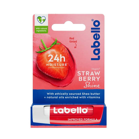 بالم لب لبلو Labello رنگی straw berry حجم 4.8 گرم