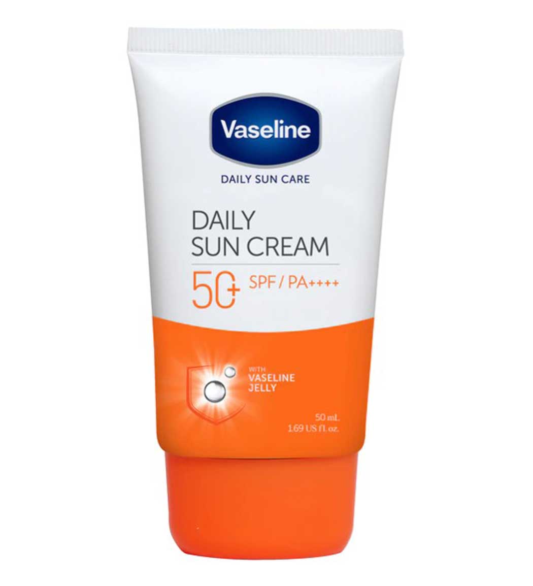 کرم ضد آفتاب بی رنگ وازلین با SPF50 حجم 50 میلی لیتر