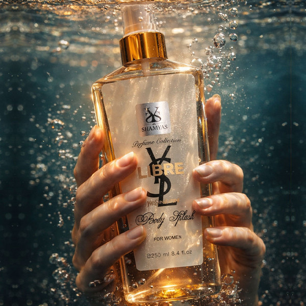 بادی اسپلش زنانه شمیاس مدل Yves Saint Laurent Libre Intense حجم 250 میلیلیتر