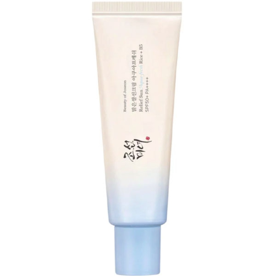 کرم ضدآفتاب بی رنگ صورت بیوتی آف جوسان SPF 50 مدل آکوا فرش حجم ۵۰ میلی لیتر