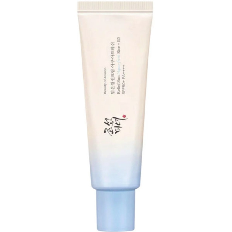 کرم ضدآفتاب بی رنگ صورت بیوتی آف جوسان SPF 50 مدل آکوا فرش حجم ۵۰ میلی لیتر
