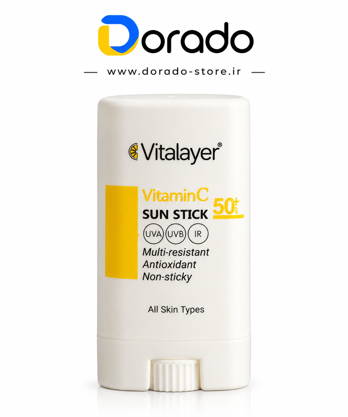 ضد آفتاب استیکی ویتامین سی SPF 50 ویتالیر مناسب انواع پوست